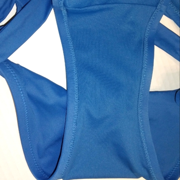 New Plus Size Women's UPF 50 Sapphire Blue Side Tie Bikini Bottoms XL 16W-18W - Picture 12 of 15